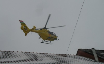 10.35-kor elindult a mentőhelikopter a Heim Pál Gyermekkórház felé