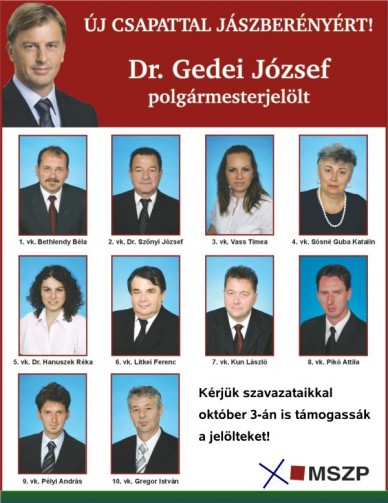 MSZP képviselő jelöltjei